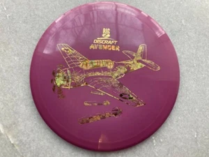Discraft Limited Edition Ledgestone Big Z Avenger-Deep Purple w Gold Flower Foil - Picture 1 of 5