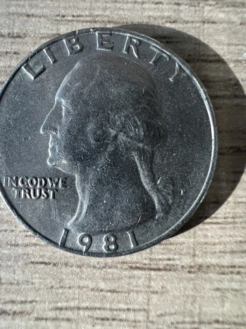 1981 P Washington Quarter SQUARE MINT MARK ERROR - very rare Cover