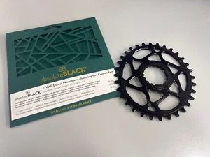 AbsoluteBlack Oval Cannondale Hollowgram MTB Chainring Direct Mount (Black) - Picture 1 of 4