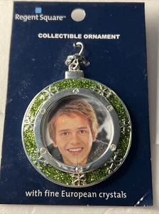 ORNAMENTO VERDE PIAZZA REGGENTE NATALE 2012 CON CRISTALLI EUROPEI NUOVO 18p - Foto 1 di 5