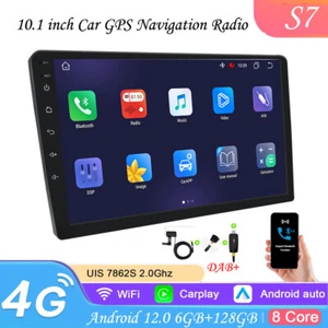 Android 12 10'' Double 2 Din Car Stereo Radio GPS WIFI 6+128G Carplay Rear DAB+ - Picture 1 of 19