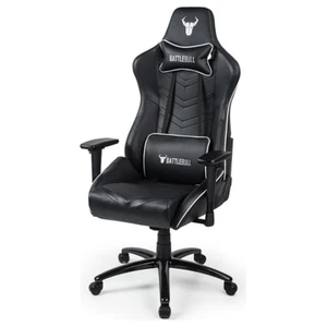 NEW BattleBull Diversion Gaming Chair - Black/White BB-630757 - Picture 1 of 7