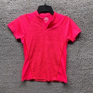 Slazenger Shirt Womens XS Red Golf Short Sleeve Top V Neck Short Sleeve Pullover - Picture 1 of 7