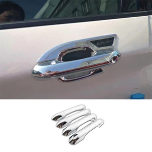 4x ABS Chrome Exterior Side Door Handle Cover Trim For Ford Explorer 2020-2024 - Picture 1 of 7