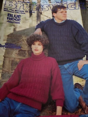 Brunswick  Vintage Knitting 900 Blue Ridge Sweater and Afghan  - Image 1 of 2