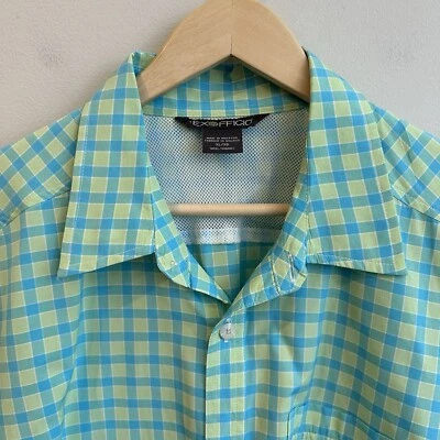 Camisa deportiva a cuadros ventilada ExOfficio en verde XL Foto 1 de 3