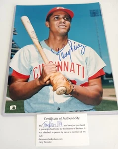 Tony Perez Cincinnati Reds Autographed 8x10 Photo Coa - Picture 1 of 2