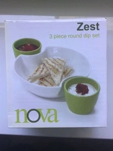 Nova Zest 3 Piece Round Dip Set - Brand New - Picture 1 of 1