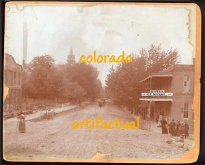 GREELEY COLORADO Main Street Hotel Central Agricultural College photograph 1885 - Picture 1 of 3
