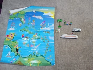 Daron Worldwide Trading Inc Carnival Cruise Ship Boat Rolling Bus Truck Map - Picture 1 of 13