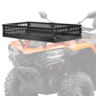 ATV Front Rack Gear Basket Storage Rack For Polaris Sportsman Yamaha Universal - Image 1 of 4
