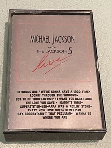 Michael Jacklson with The Jackson 5 - Live - Cassette Tape Album - 1973/1988 - Picture 1 of 5