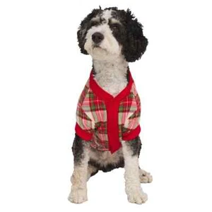 Eddie Bauer Haustier Hund Urlaub Pyjama Farbe Rot für kleine Hunde Neu! - Bild 1 von 4