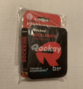 Rockay Accelerate Anti-Blister Running Socks for Women Neon/Orange Medium