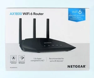 Netgear AX1800 WiFi 6 Router (RAX10) - Bild 1 von 4