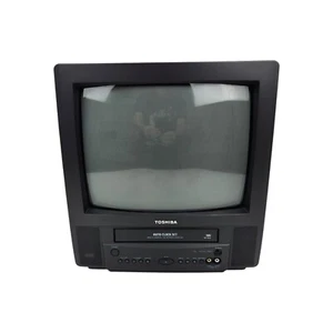 Toshiba MV13L2 13" CRT TV VCR Player Retro Gaming Television Tested "No Remote" - Picture 1 of 8