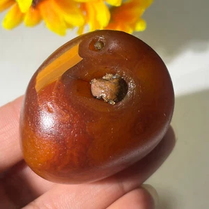 58g Bonsai Suiseki-Natural Gobi Agate Eyes Stone-Rare Stunning Viewing-CB11 - Picture 1 of 20