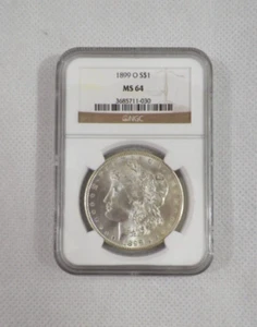 1899-O NGC Graded MS-64 Silver Morgan Dollar Uncirculated - Picture 1 of 2