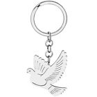 Stainless Steel Novelty Pigeon Keychain Doves Birds Car Keyring Gifts Bag Charms