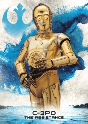 Star Wars Last Jedi Series 2 LEADERS RESISTANCE Insert RS-9 / C-3PO - Image 1 of 2