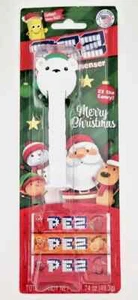 POLAR BEAR PEZ Candy Christmas Candy Dispenser 1 Count + 6 Refills rare - Picture 1 of 1