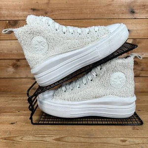 Converse Turnschuhe Größe UK 3 Damen Chuck Taylor Plateau Move High Sherpa Stiefel - Bild 1 von 12