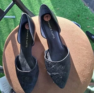 Franco Sarto mocassini scarpe basse taglia 7 - nero - Foto 1 di 6