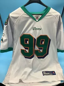 Jason Taylor Miami Dolphins 2002-2007 authentisches Reebok weißes Spiel Modell Trikot - Bild 1 von 6
