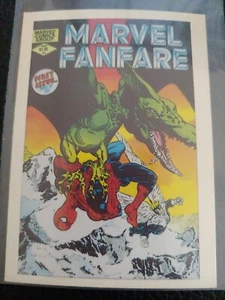 Marvel Superheroes First Issue Covers 1984 Card #51 Marvel Fanfare #1 Spiderman! - Picture 1 of 2