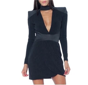 Zhivago Dress Black Size Medium AU 10 / US 6 Swallow Long Sleeves BNWT - Picture 1 of 11