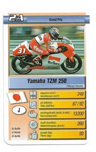 2000 Supertrumpf Grand Prix Finnish Playing cards #2A Tetsuya Harada