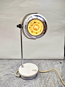 lampada Space Age eye ball in metallo cromato anni 70 bianca - modernariato - Foto 1 di 9