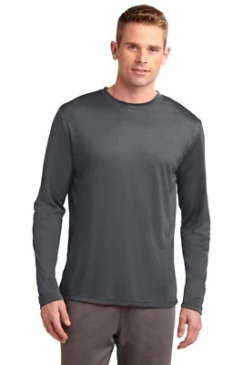 Sport-Tek Men's Long Sleeve Performance Moisture Wicking T-Shirt M-ST350LS - Image 1 of 2