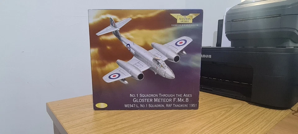 Corgi 1:72 Gloster Meteor F.Mk.8 WE947:L No.1 Squadron RAF Tangmere 51 # AA35008 - Image 1 of 1