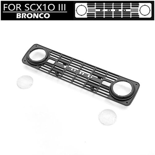 RC Car Lamp Shade Front Car Shell Grille for SCX10 III BRONCO RC Crawler Parts
