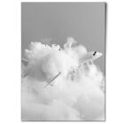 A1 - BW - Airplane Plane Cloud Poster 59.4x84.1cm180gsm Print #38012