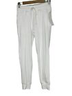 Nwt X By Gottex Womens Joggers Small Drawstring Waist Pockets Jersey White