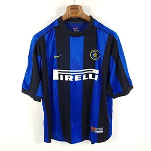 Vintage Nike Inter Mailand Trikot Herren XL Blau Schwarz 1999-00 Heim Shirt - Bild 1 von 7