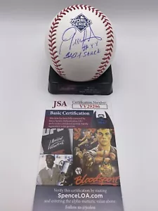 GERARDO PARRA BABY SHARK SIGNED 2019 WORLD SERIES WS BASEBALL JSA COA AUTO 4 - Picture 1 of 1