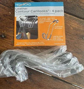 High Road CarHooks Set of 4 Universal Seat Hangers Organizer (purse, groceries) - Picture 1 of 7