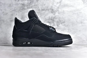 Nike Air Jordan 4 Herren Black Cat Wildleder Retro Basketballschuhe - Bild 1 von 7