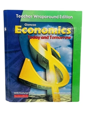 Glencoe Economics Today and Tomorrow Teacher Wraparound Edition Miller HC Q1 11 - Image 1 of 4