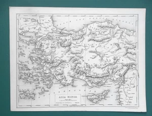 1838 MAPPA - Turchia Cipro Mar Egeo - Foto 1 di 2
