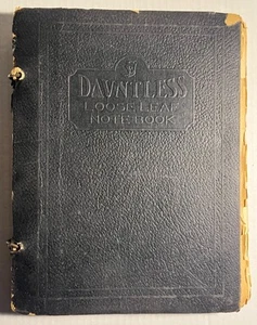 Vtg Dauntless Notebook 1928 Handwritten World History Student Notes High School - Picture 1 of 9