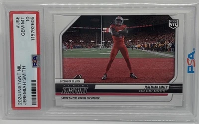 2024 Panini Instant NIL #JSE Ohio State ROOKIE /1220 Jeremiah Smith ~ PSA 10 GEM - Image 1 of 2