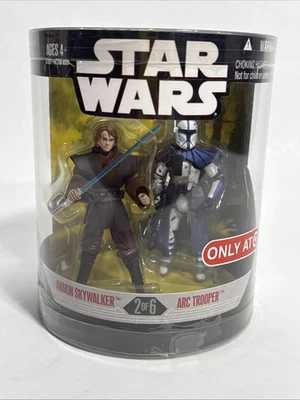 Bonecos Hasbro 2006 Star Wars Order 66 Anakin Skywalker & ARC Trooper 3,75" novos - Imagem 1 de 4