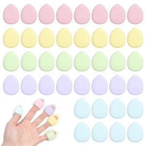 40 Pcs Mini Makeup Puff Triangle Makeup Puff Finger Sponge for Women - Picture 1 of 7