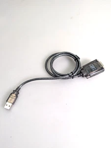 LINDY 42686 USB to RS232 Serial Converter with COM Retention, Black Single - Picture 1 of 4