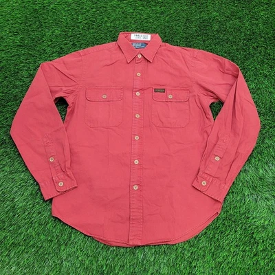 Vintage 90s POLO Ralph-Lauren Shirt Medium 21x29 Baggy - Image 1 of 4