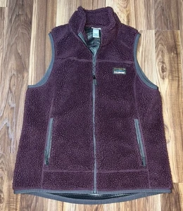 L.L. Gilet sherpa donna Bean pile profondo pile zip intera taglia L - Foto 1 di 7
